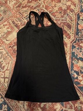 lululemon athletica Black Cross-Back Tank Top